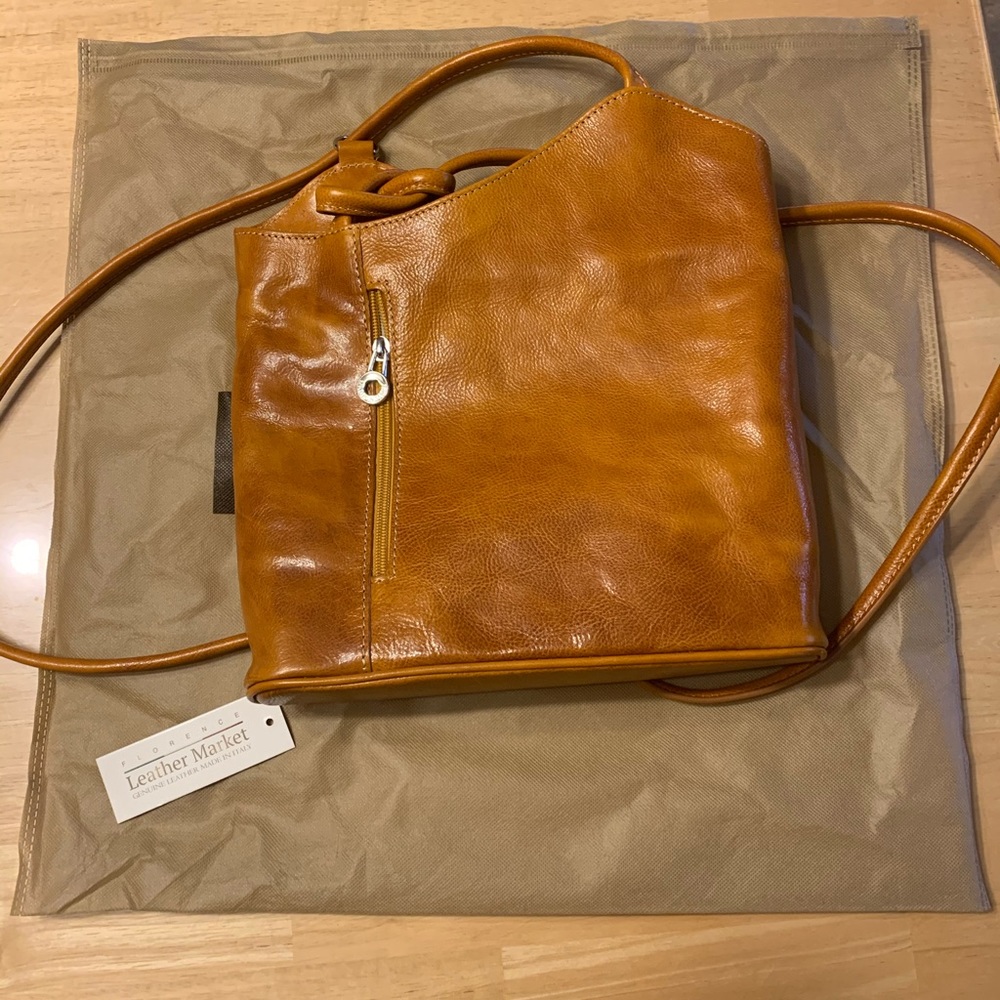 Vera Pelle convertible Italian leather bag